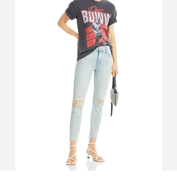 Mother The Stunner Zip Ankle Step Fray Jean Rolling in the Bushes Designer Sz 29 - Picture 16 of 16